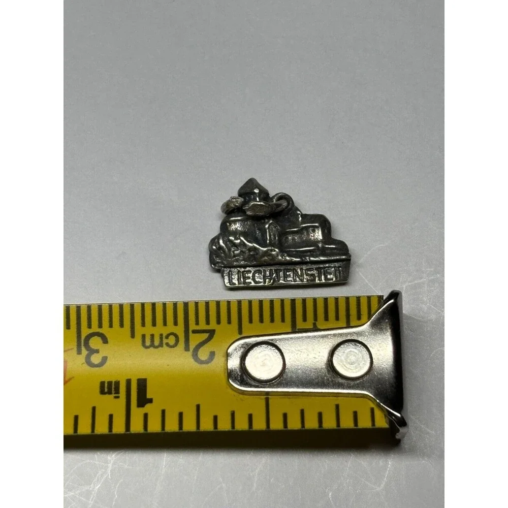 Vintage 800 Silver Furstentum Liechtenstein B&B Travel Charm Pendant